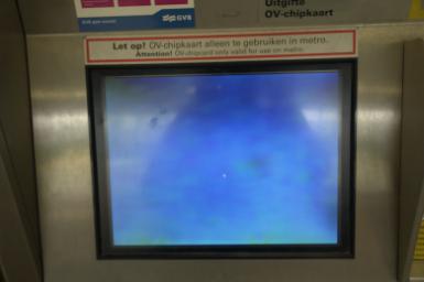 Defecte automaat op station Zuid