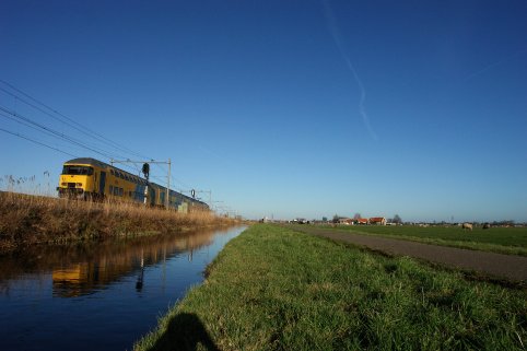 Dubbeldekkertrein naar Enkhuizen