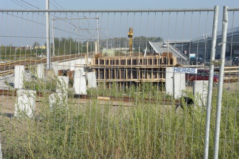Werkzaamheden toekomstig station Weidevenne