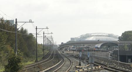 uitzicht vanaf station Spaklerweg