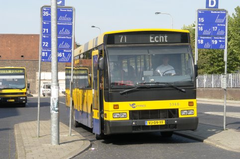 Lijn 71 naar echt, busstation Roermond NS
