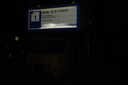 Een van de laatste treinen naar Amsterdam