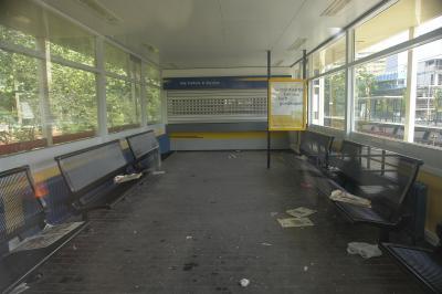 Blik op wachtruimte