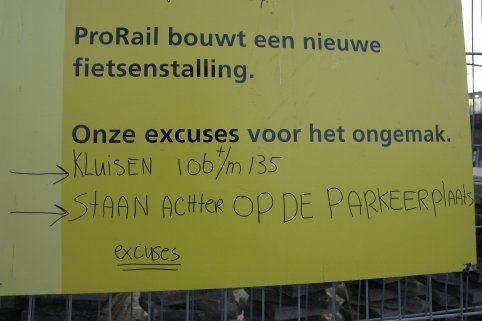 Het is kluizen...
