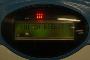 chipkaartautomaat buiten dienst