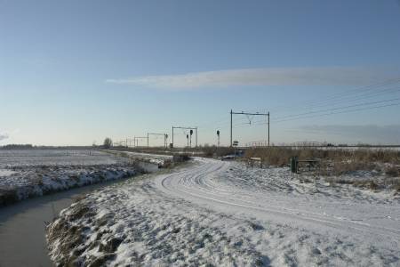 Weids wit landschap bij Wormerpad