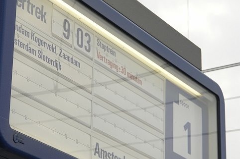 Ernstige vertraging voor de trein van 3 over 9