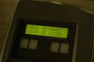 Chipkaartlezer op station Weesperplein