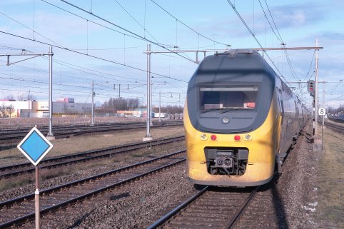 Trein 830 is op tijd