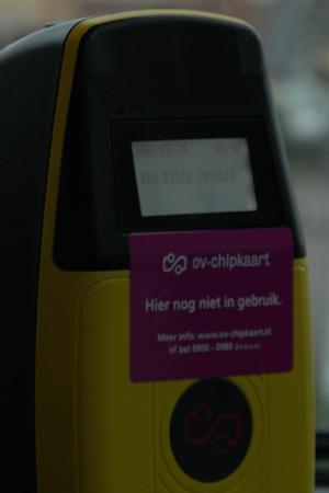 Chipkaartlezer met sticker