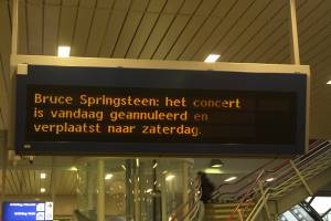 Het concert van Bruce Springsteen is verplaatst