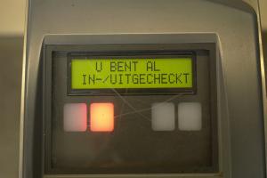 U bent al in/uitgecheckt