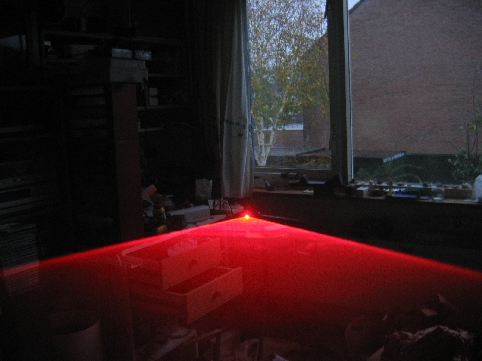 Rode laserlijn