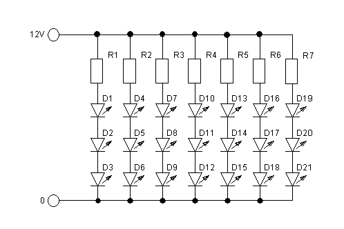 Schema voor de LEDspot