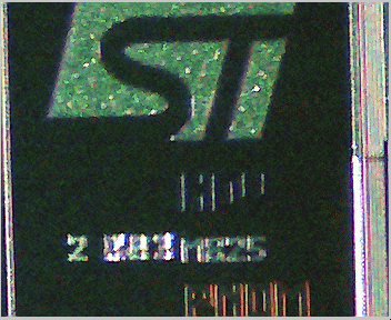 ST microelectronics logo op EPROM
