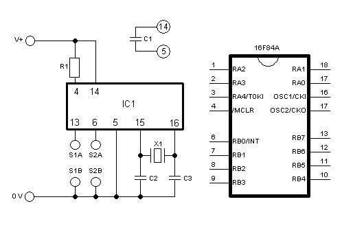 Microcontrollerschakeling voor politieflitser