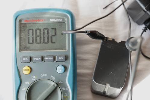 Battery-voltage at 8,02 Volt straight after charge-termination
