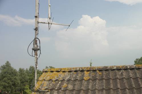 Stijgende wolkentorens in het zuiden