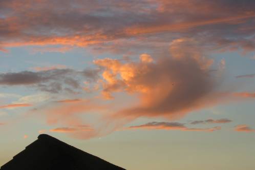 Virga op verschillende tijdstippen