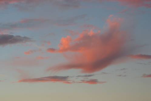 Virga op verschillende tijdstippen