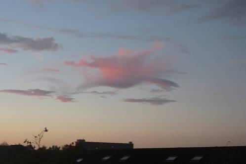 Virga op verschillende tijdstippen