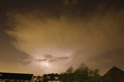 Prachtig aambeeld kijkend naar het westen, vanuit Purmerend