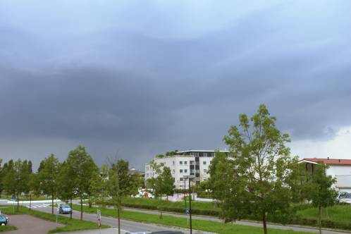 woeste luchten in Zoetermeer