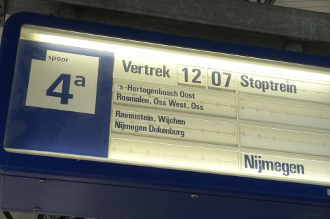 De trein naar Nijmegen